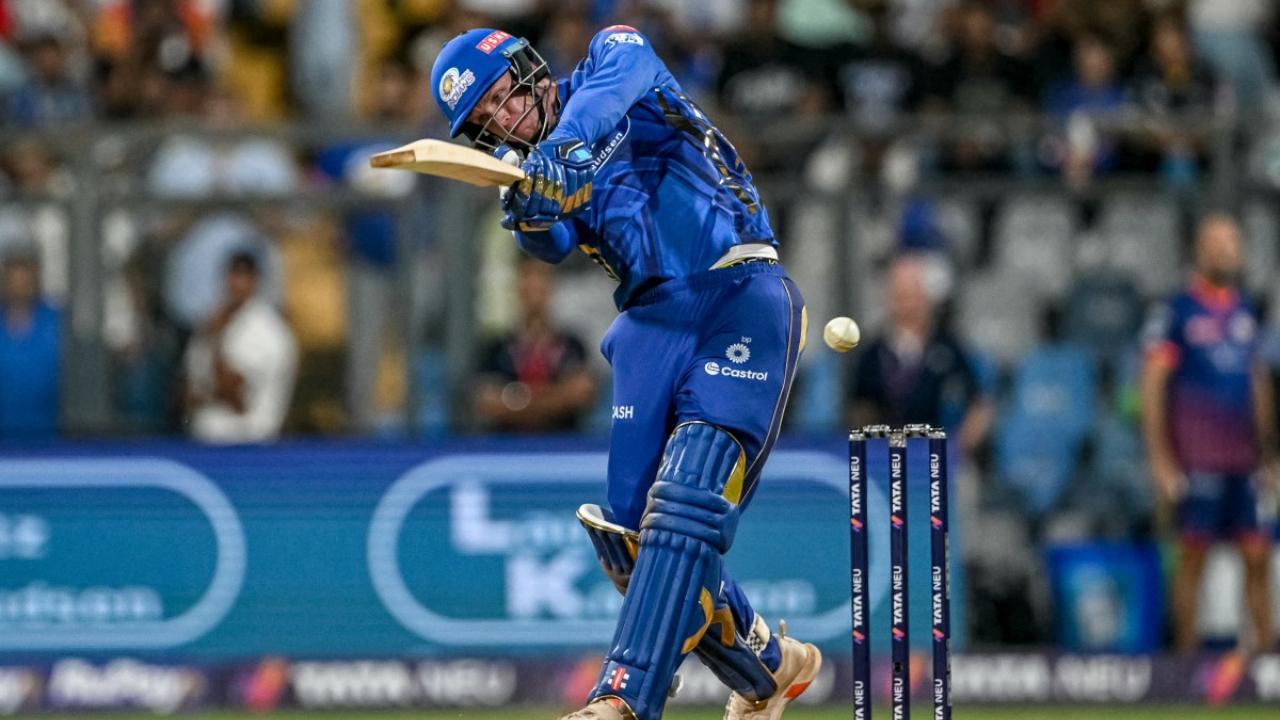 Corbin Bosch ends MI innings in style with a breathtaking reverse six: WATCH