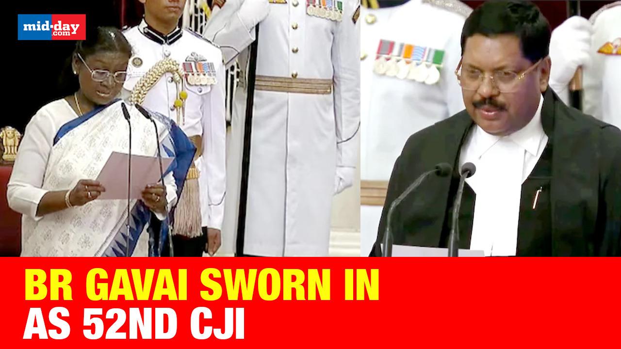 Justice B.R. Gavai sworn in as 52nd Chief Justice of India at Rashtrapati Bhavan