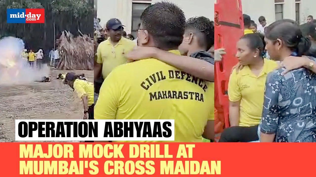 Operation Abhyas: Mumbai's Cross Maidan mock drill takes place in full swing