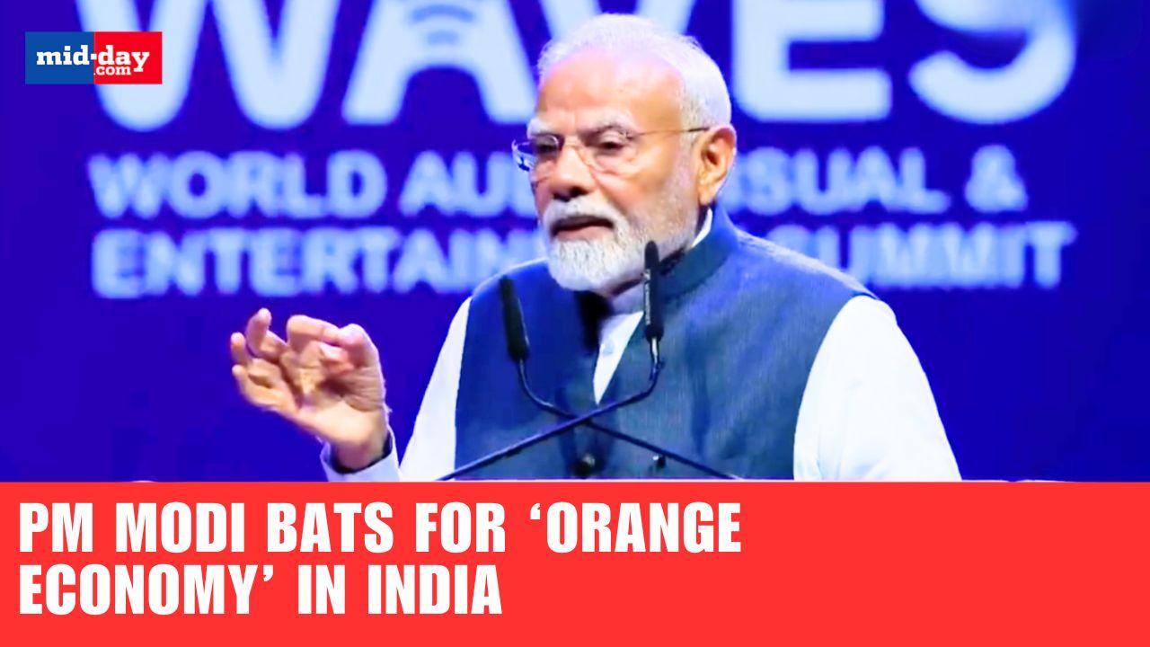 Waves Summit 2025: PM Modi hails ‘Orange Economy’ as India’s next growth engine