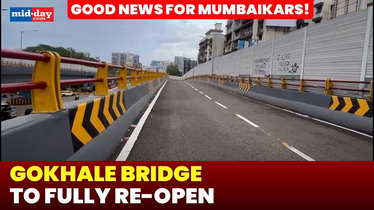 Gokhale Bridge connector in final stage, To fully re-open soon